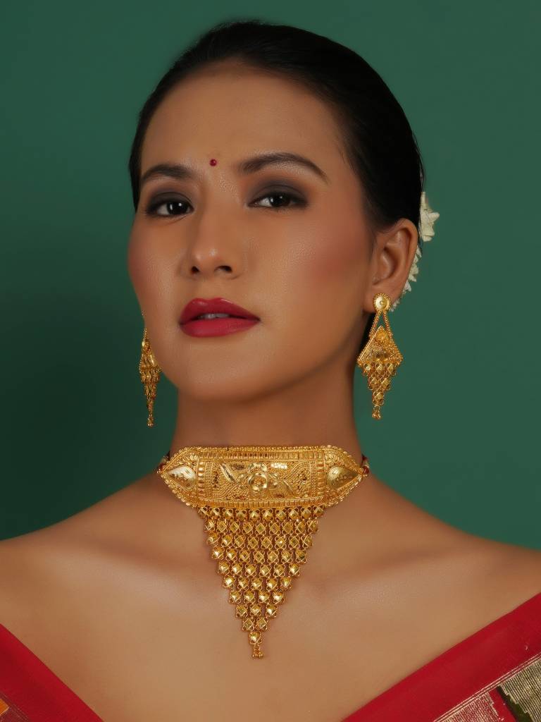 Gold Plating Jewellery Set : RRAUG23-8
