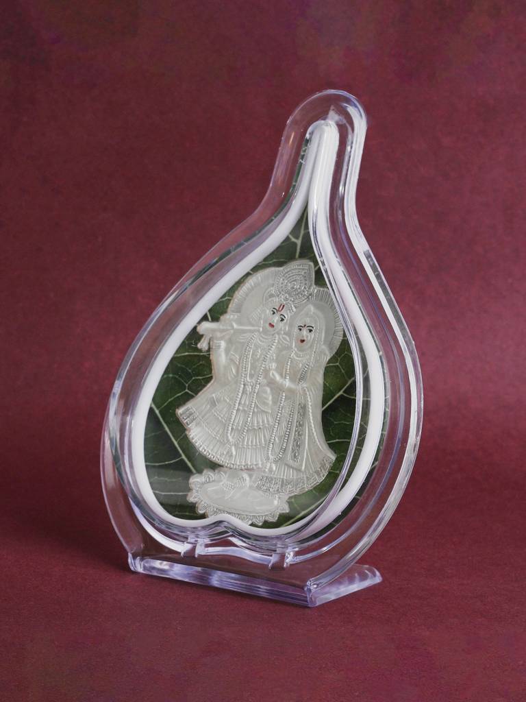 999 Silver Radha Krishna Idol : OGFT71