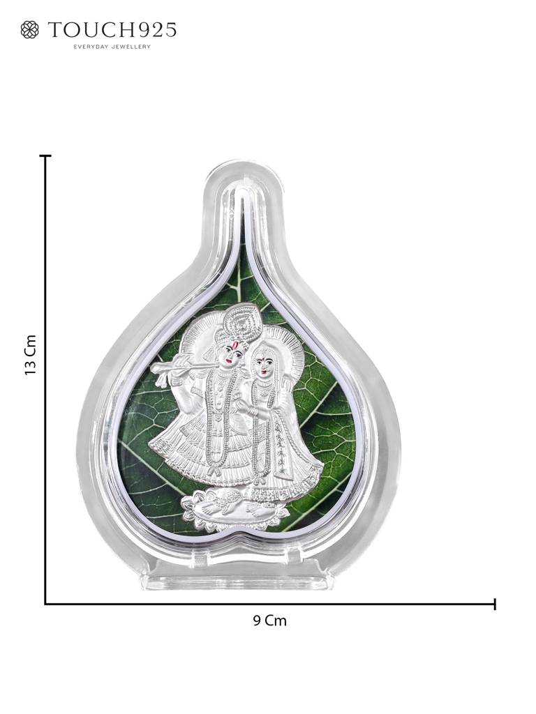 999 Silver Radha Krishna Idol : OGFT71