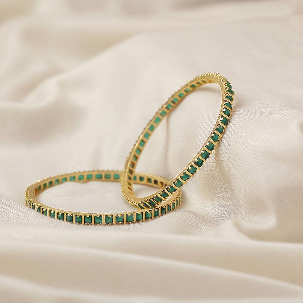 Regal Green Gold 2 Bangles : OS013