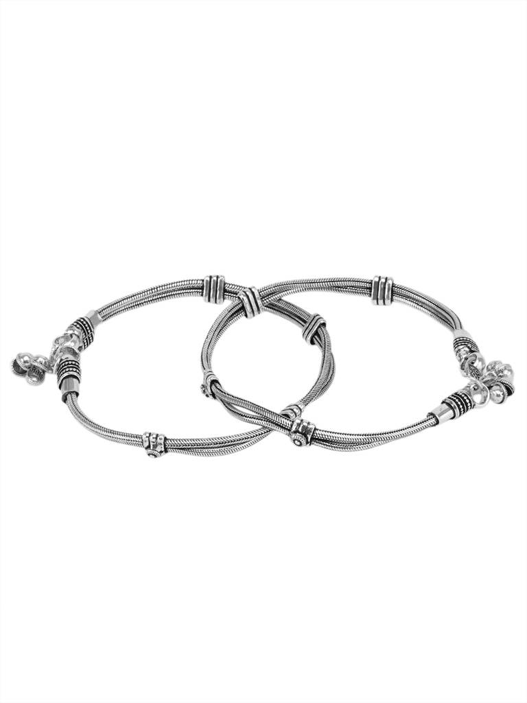 Firoza Oxidized Shyle Anklet : OXYANK1508