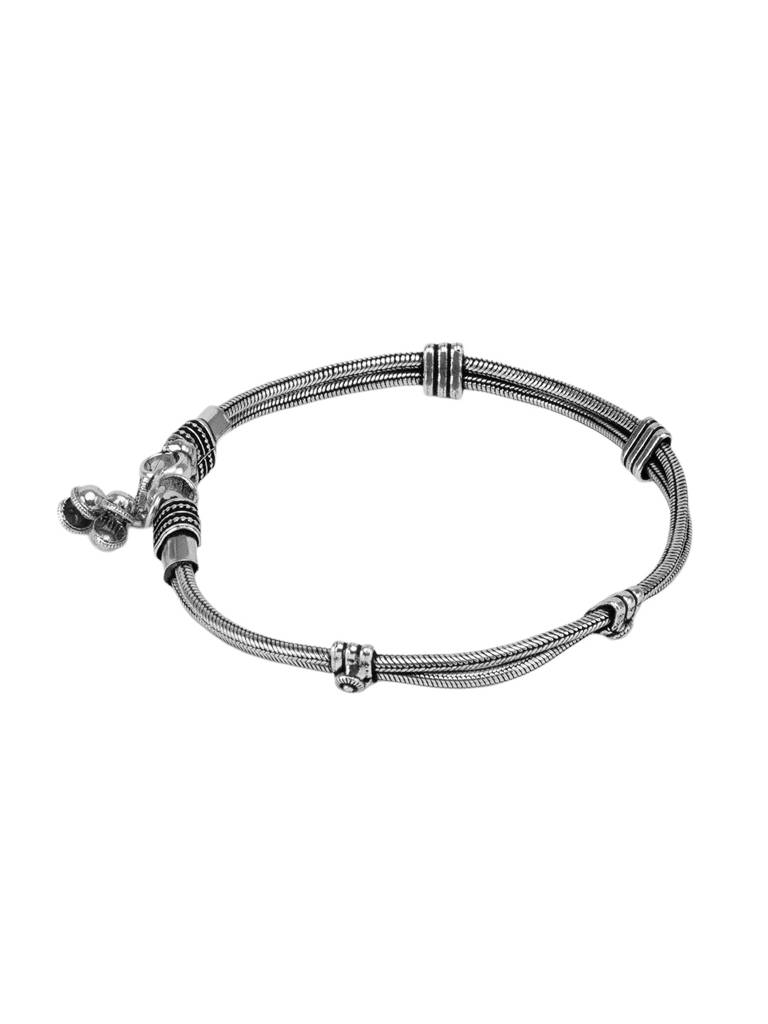 Firoza Oxidized Shyle Anklet : OXYANK1508