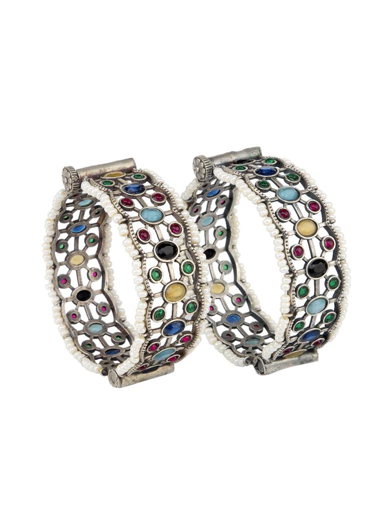 Navratna Harmony Bangle Set : OXYBAN1550