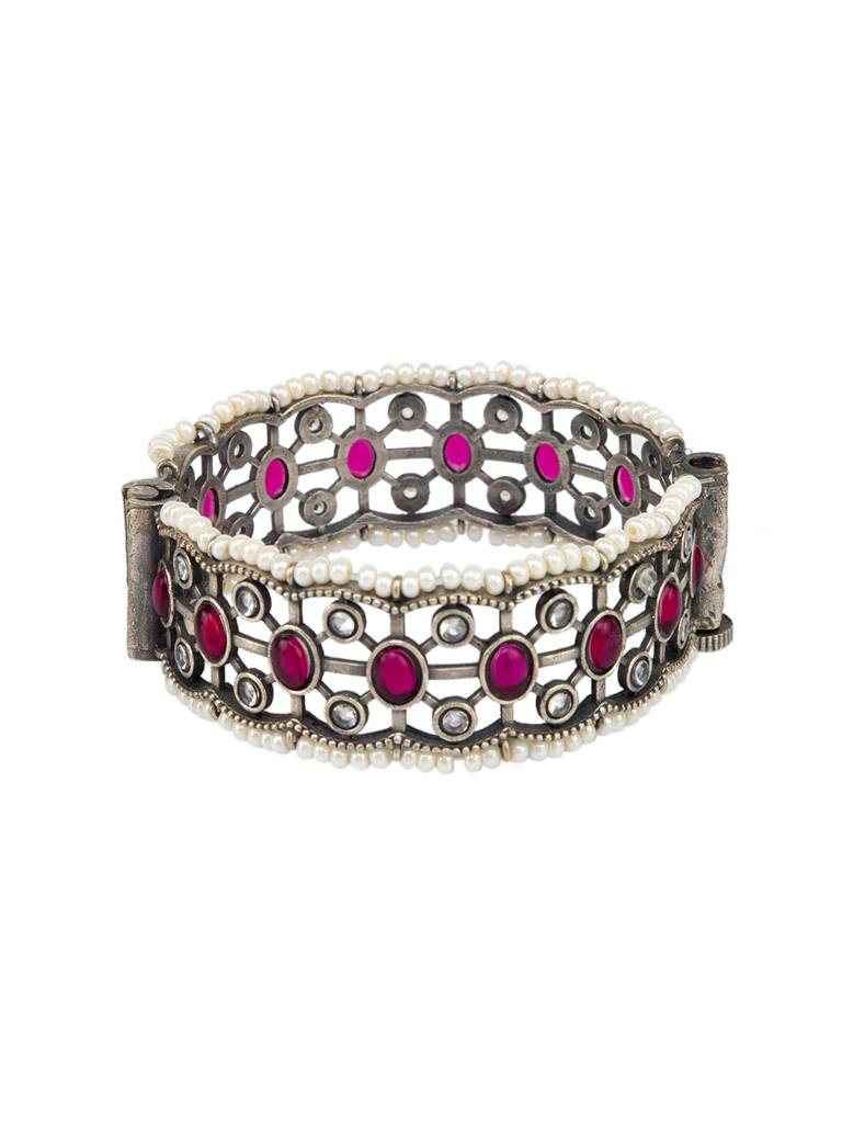 Rani Pink Harmony Bangle Set : OXYBAN1551