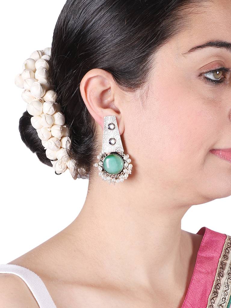 Firoza Tanjore Earrings : OXYEAR1421