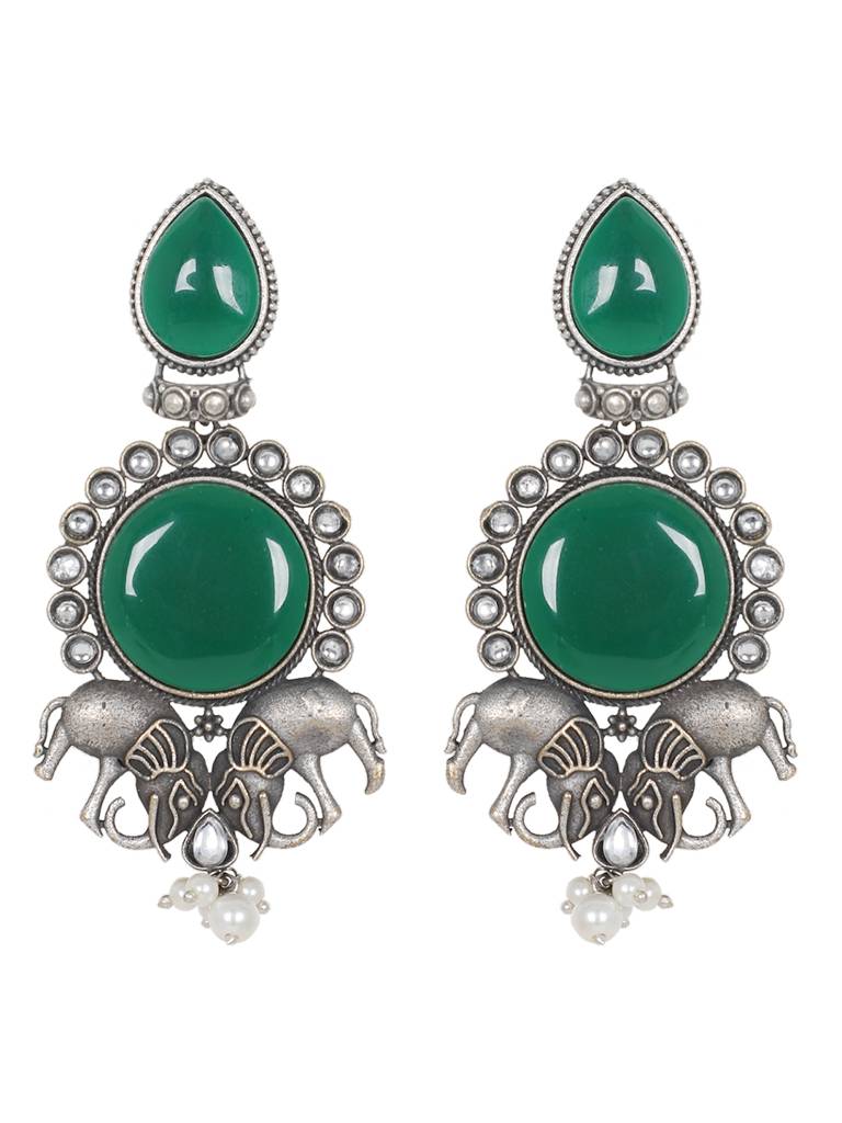 Firoza Gajraj Earrings : OXYEAR1428
