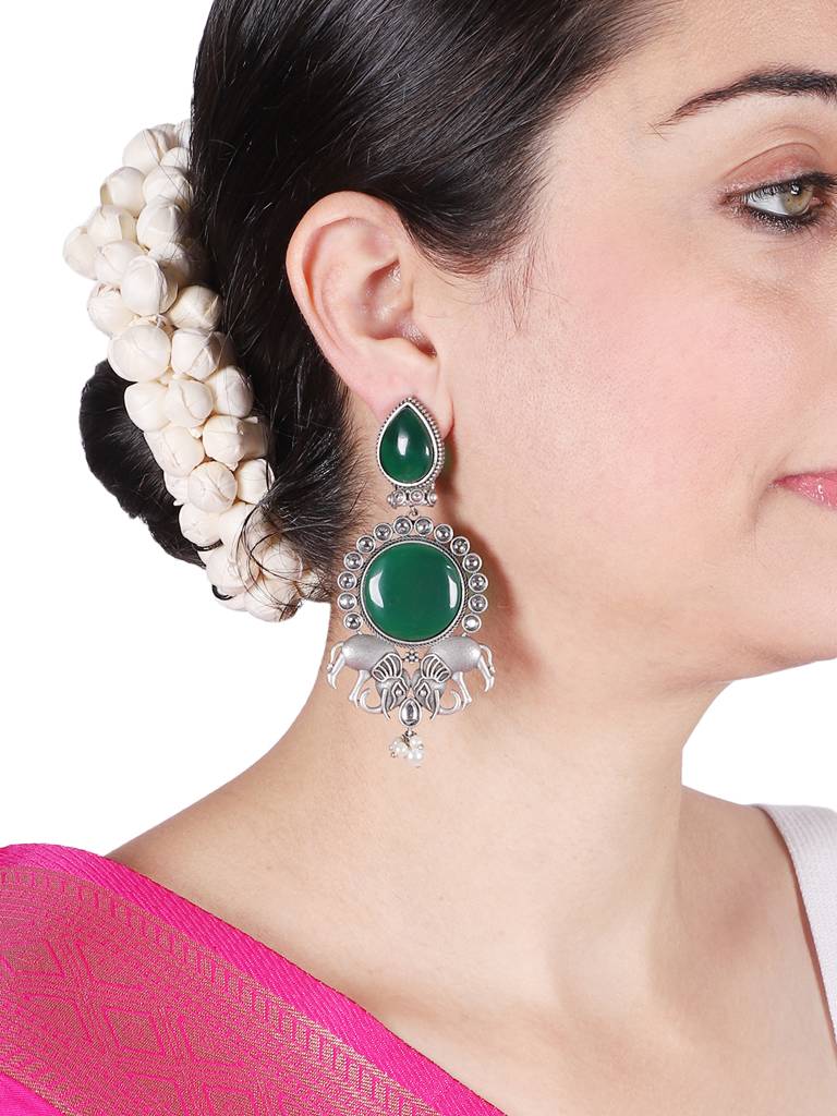 Firoza Gajraj Earrings : OXYEAR1428
