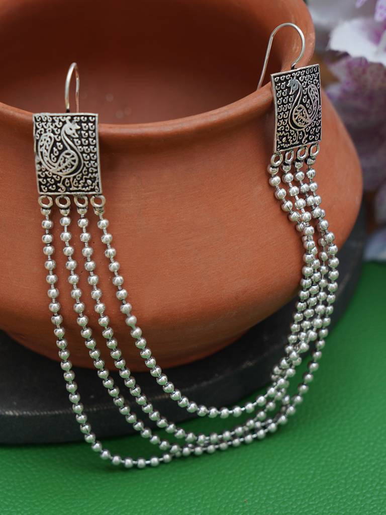 Firoza Oxidized Silver Toned Lakshay Hair Accessory : OXYHAIRACC1187