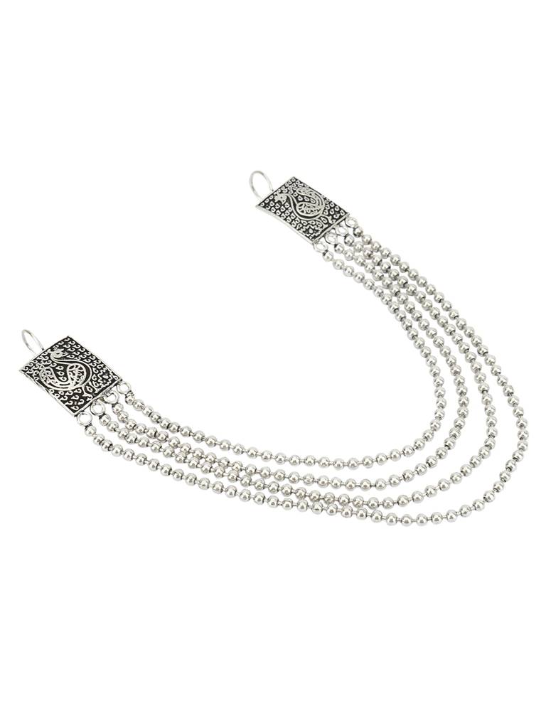 Firoza Oxidized Silver Toned Lakshay Hair Accessory : OXYHAIRACC1187