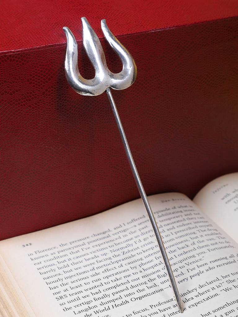 Firoza Oxidized Trishul Hair Stick : OXYHP1466