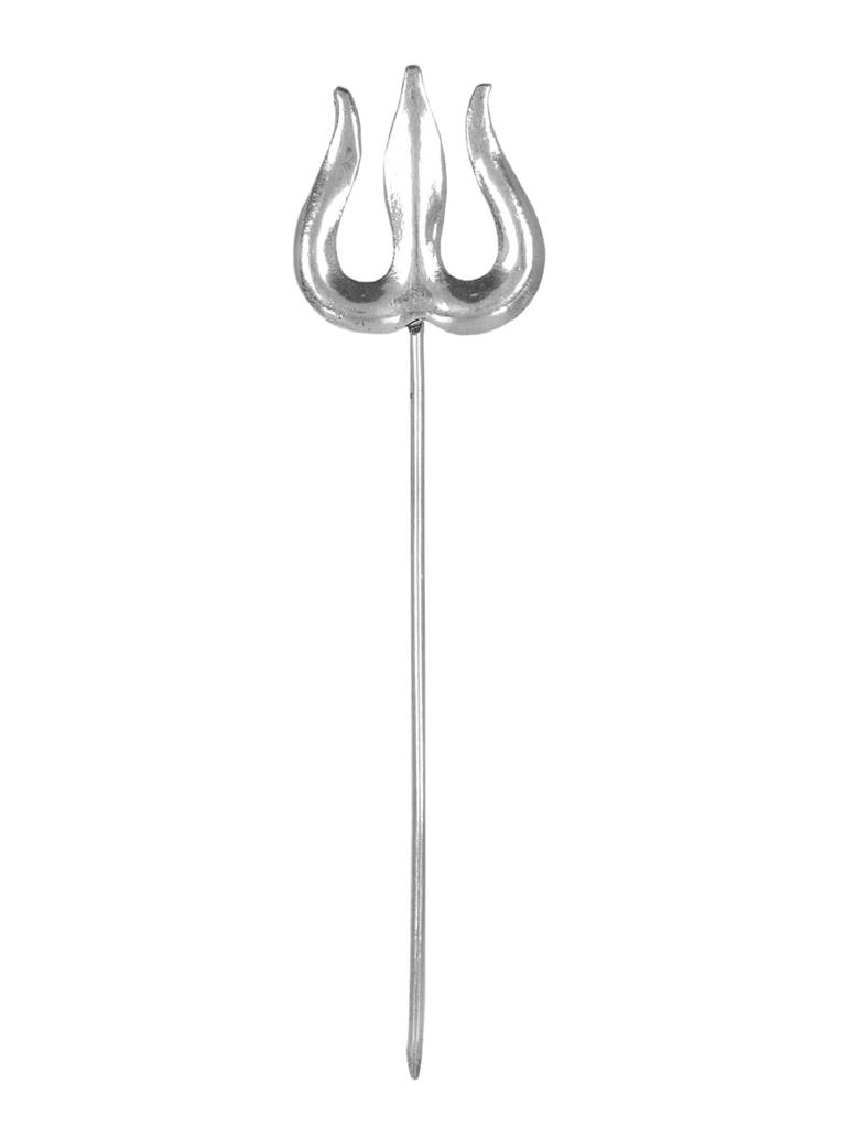 Firoza Oxidized Trishul Hair Stick : OXYHP1466