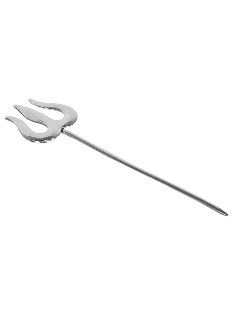 Firoza Oxidized Trishul Hair Stick : OXYHP1466