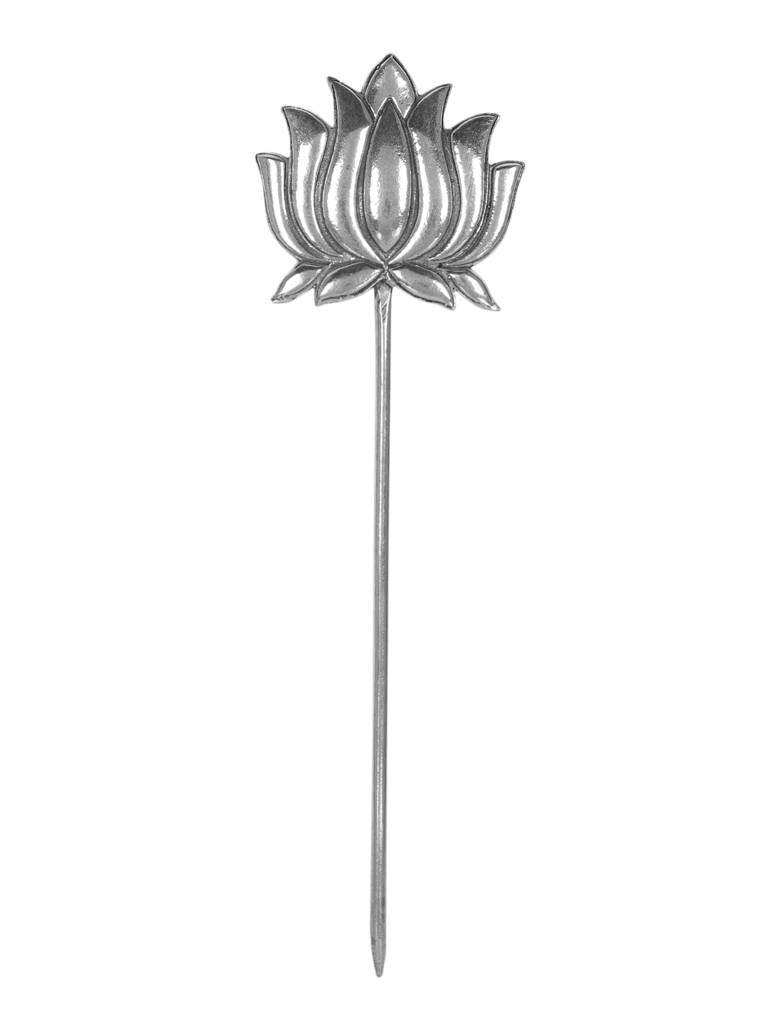 Firoza Oxidized Lotus Hair Stick : OXYHP1467