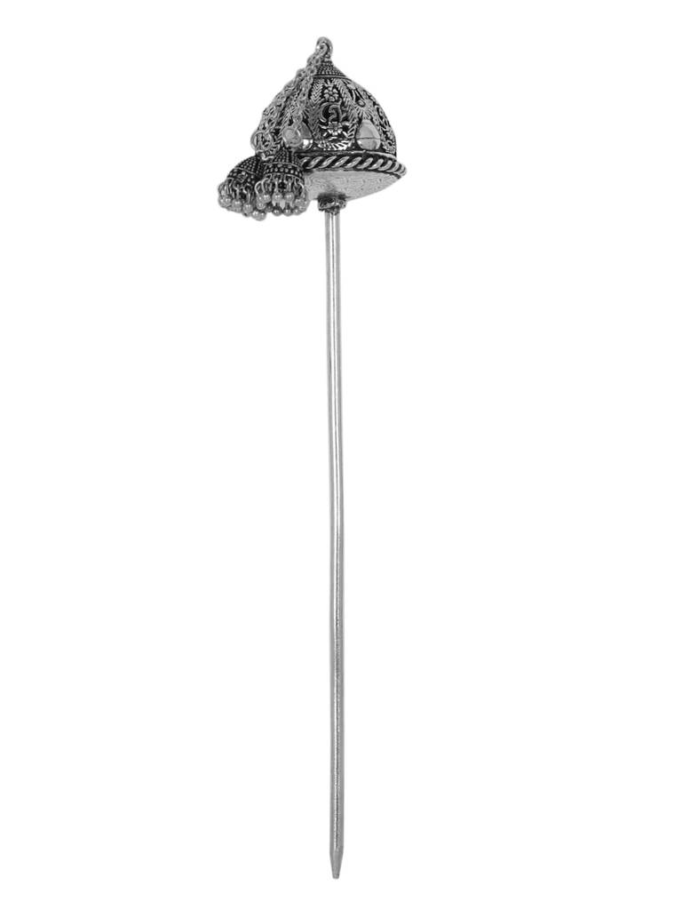 Firoza Oxidized Hemisphere Hair Stick : OXYHP1468