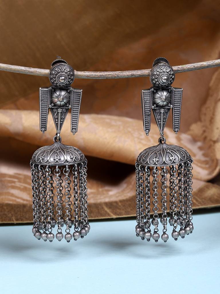 Chandi Phool Jhumka : OXYJH1542