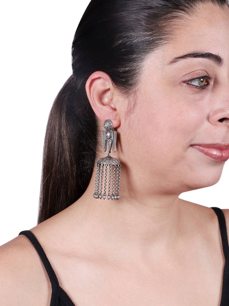 Chandi Phool Jhumka : OXYJH1542