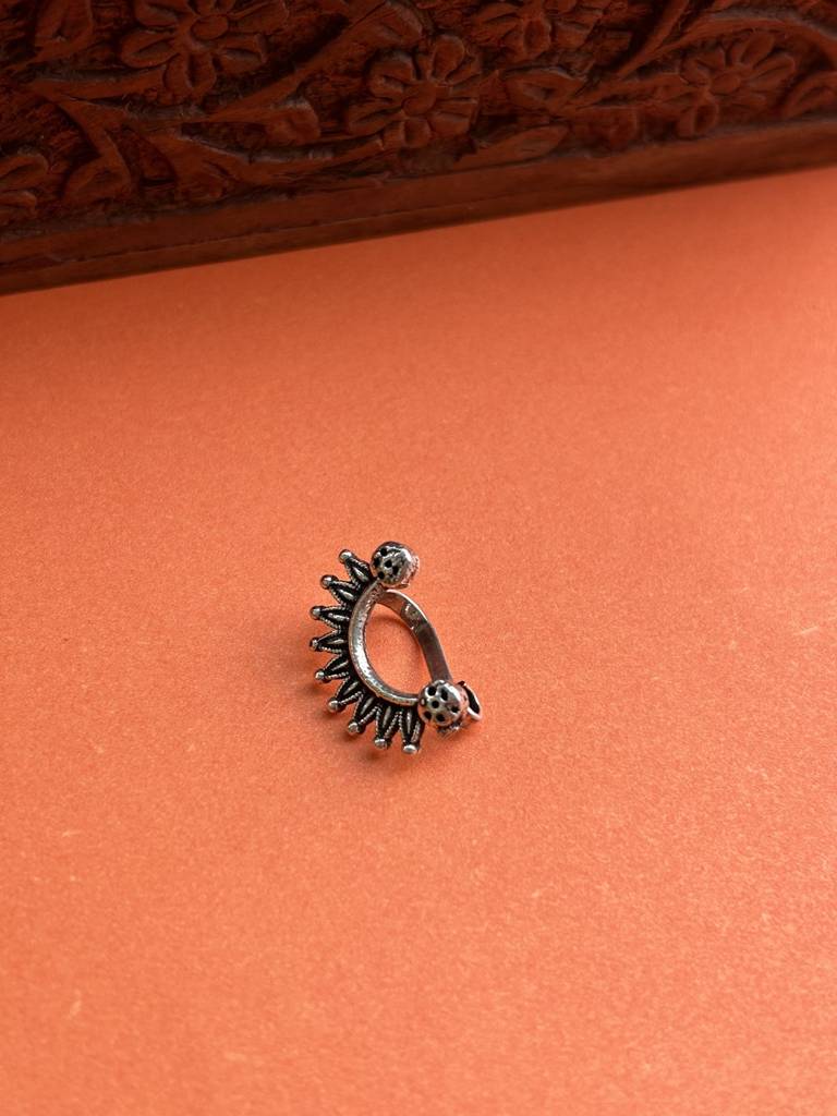 Firoza Oxidized Madho Noseclip : OXYNP1288
