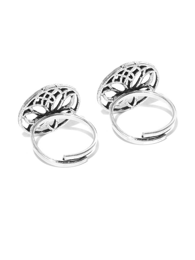 Lotus Bliss Toe Rings : OXYTR1547
