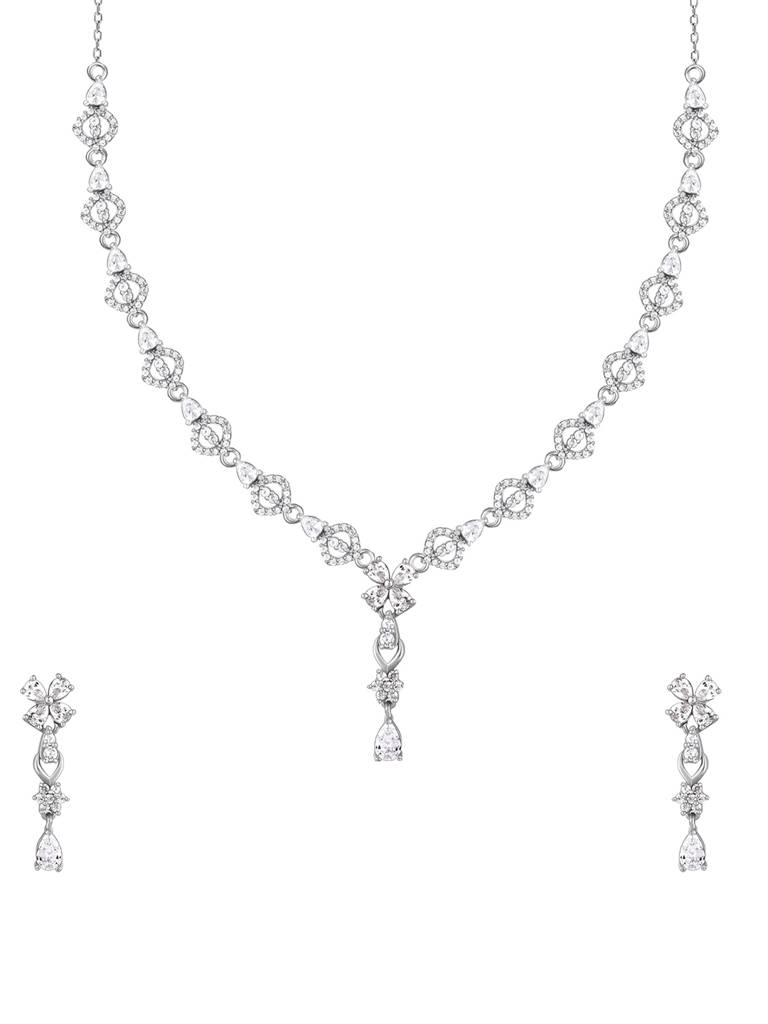 Giva 925 Sterling Silver Elegant Zircon Set