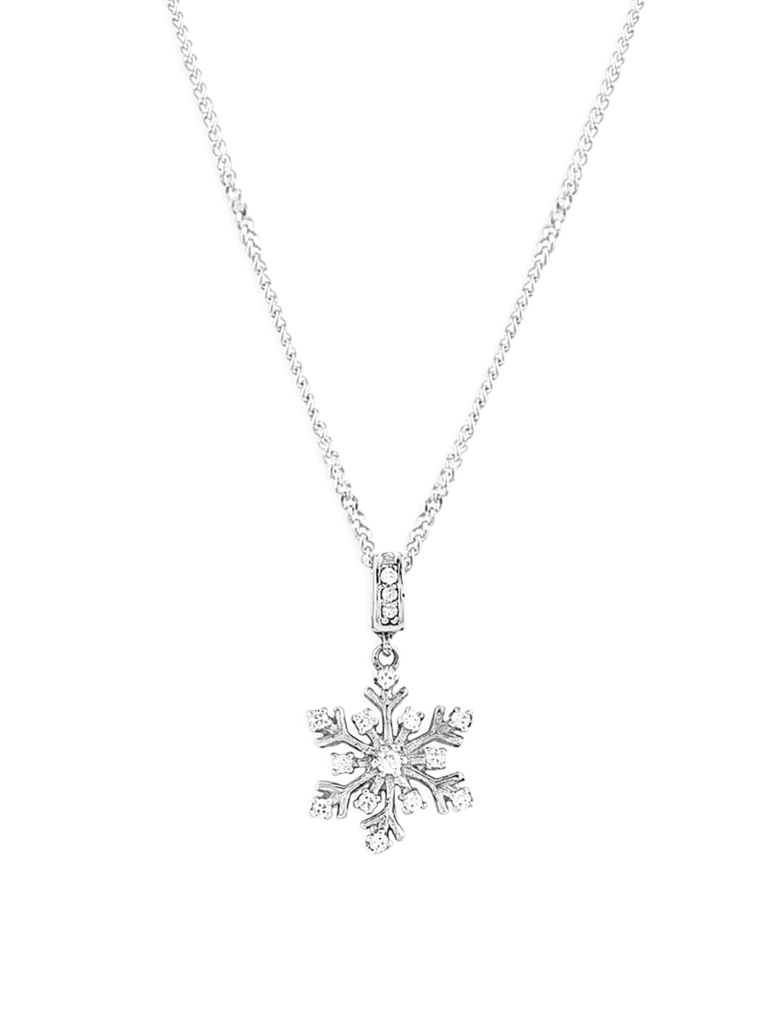 925 Silver Snowflake Pendant