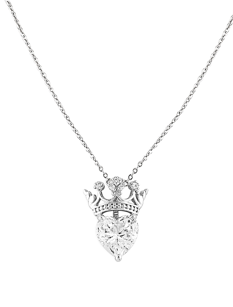 925 Silver Queen Of Hearts Pendant