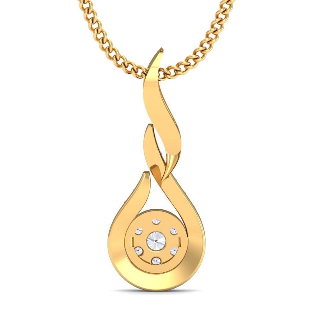 KuberBox 18K Yellow Gold Faustina Pendant