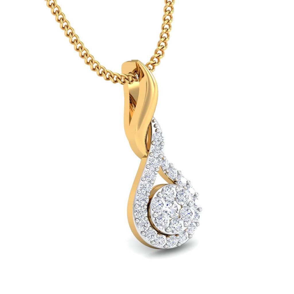 KuberBox 18K Yellow Gold Faustina Pendant