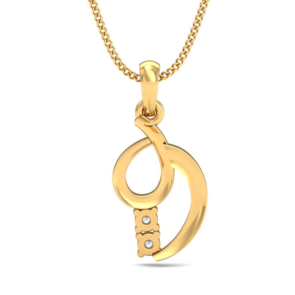 KuberBox 18K Yellow Gold Alraaz Pendant