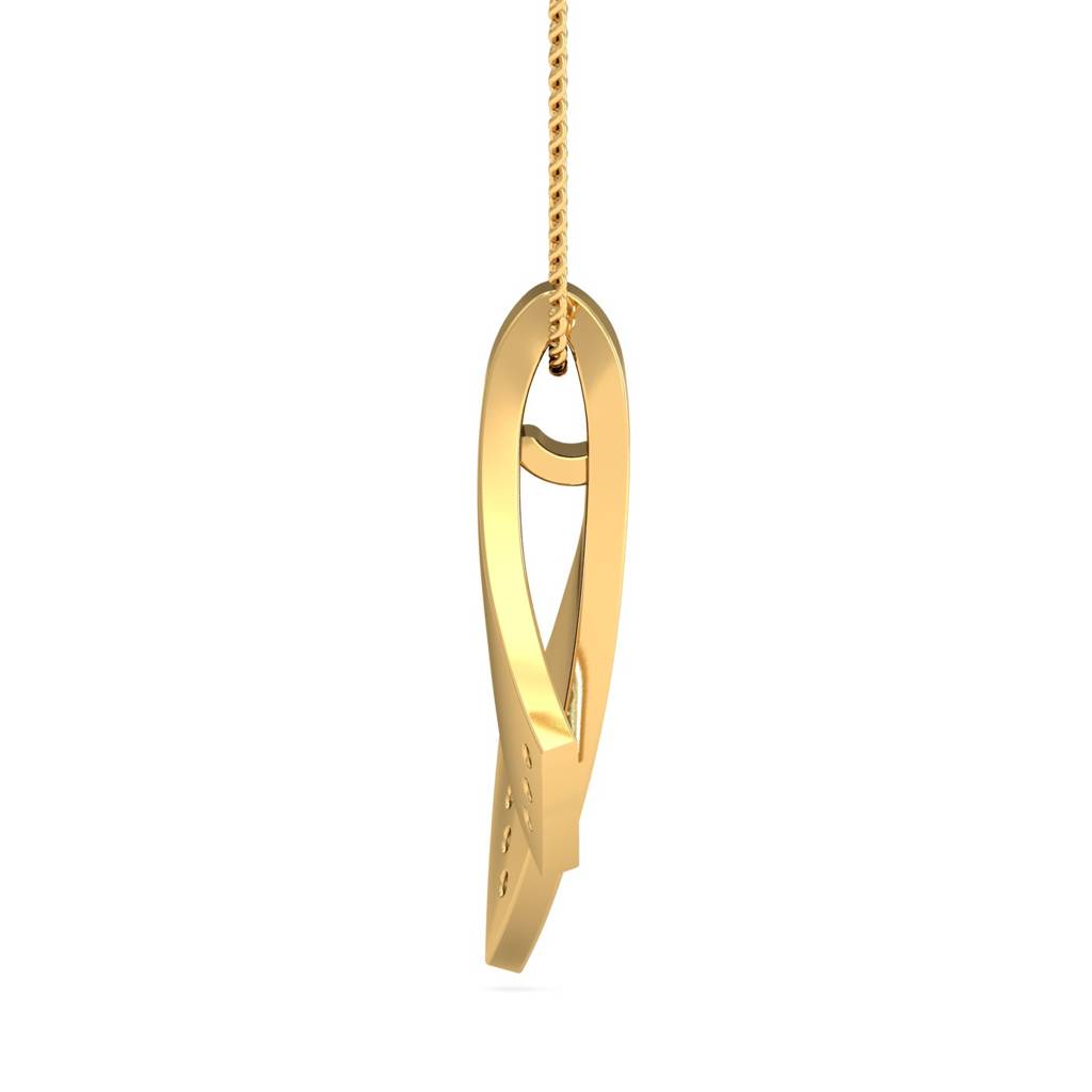 KuberBox 18K Yellow Gold Banan Pendant