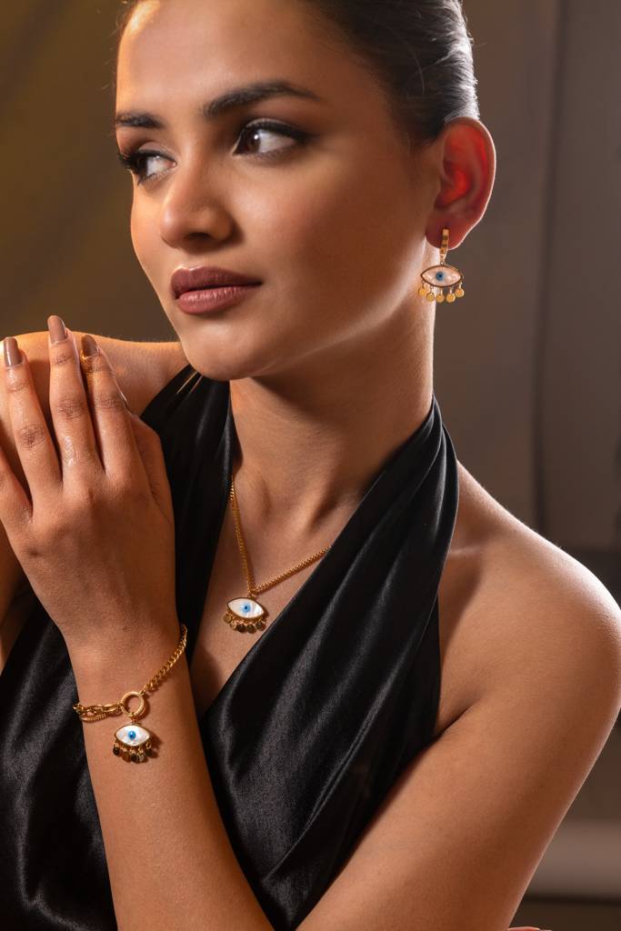 Evil Eye Shimmers : A-EVIL-EARRI-A-0358-S