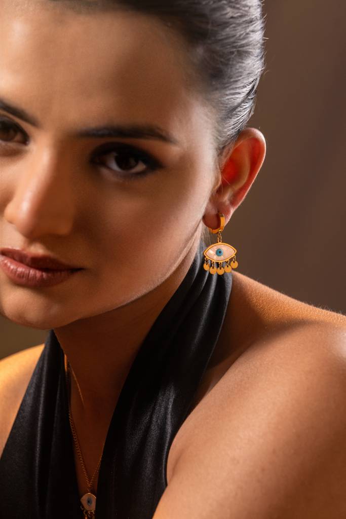 Evil Eye Shimmers : A-EVIL-EARRI-A-0358-S