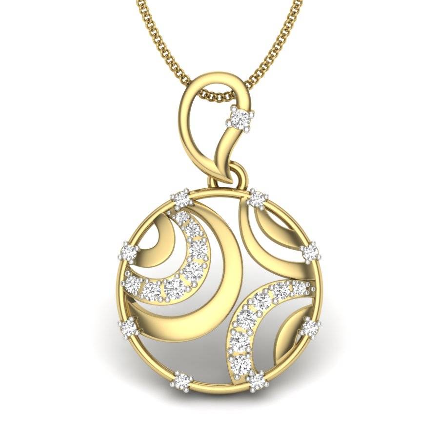 KuberBox 18K Yellow Gold Anahitaa Pendant