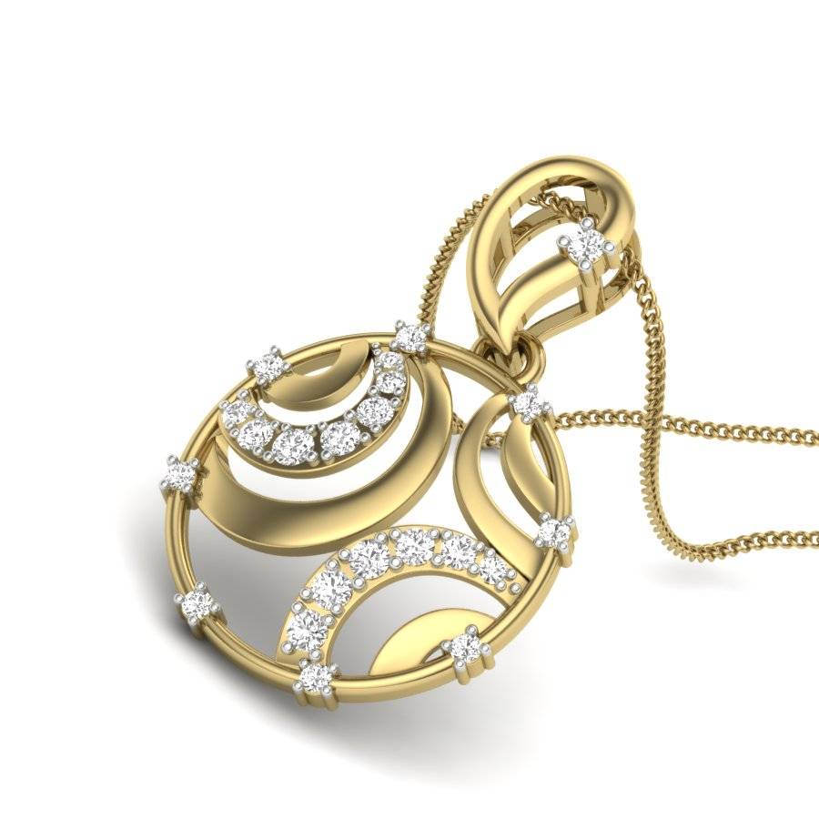 KuberBox 18K Yellow Gold Anahitaa Pendant