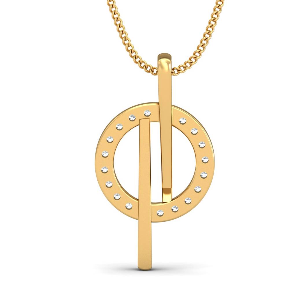 KuberBox 18K Yellow Gold Tapas Pendant