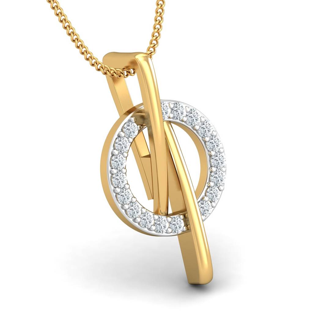 KuberBox 18K Yellow Gold Tapas Pendant