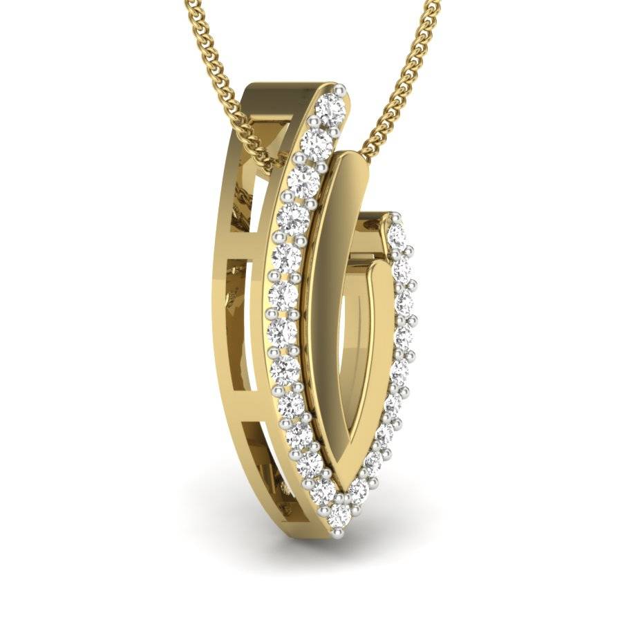 KuberBox 18K Yellow Gold Desire Pendant