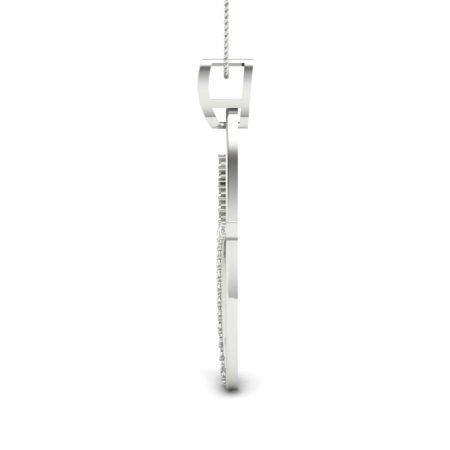 KuberBox 18K White Gold Starry Night Pendant
