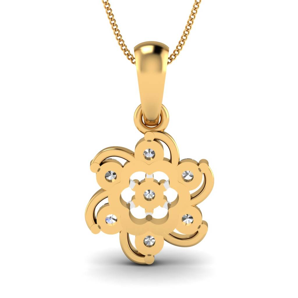 KuberBox 18K Yellow Gold Amore Pendant