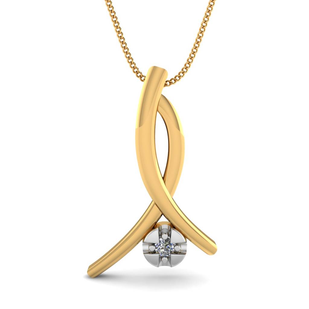 KuberBox 18K Yellow Gold Leo Pendant