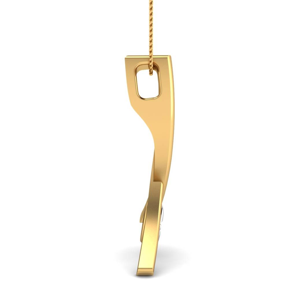 KuberBox 18K Yellow Gold Leo Pendant