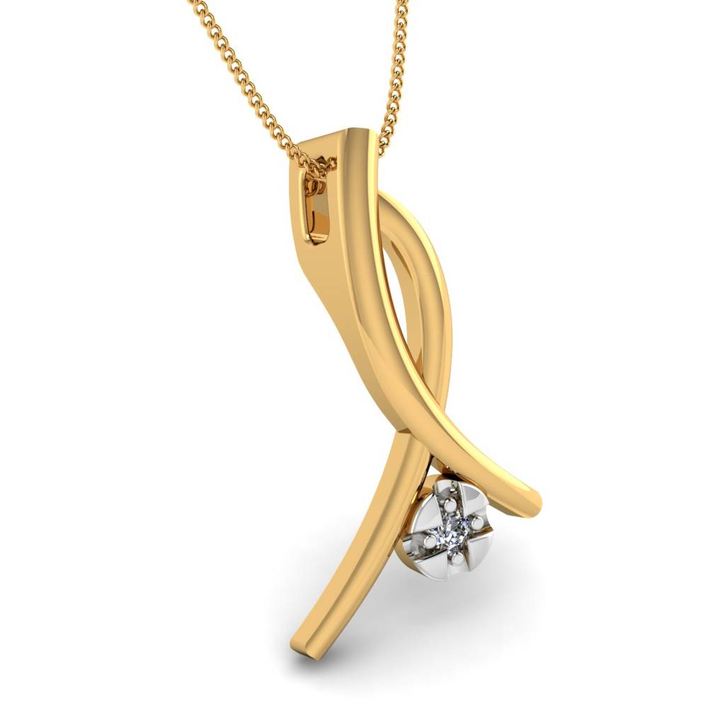 KuberBox 18K Yellow Gold Leo Pendant