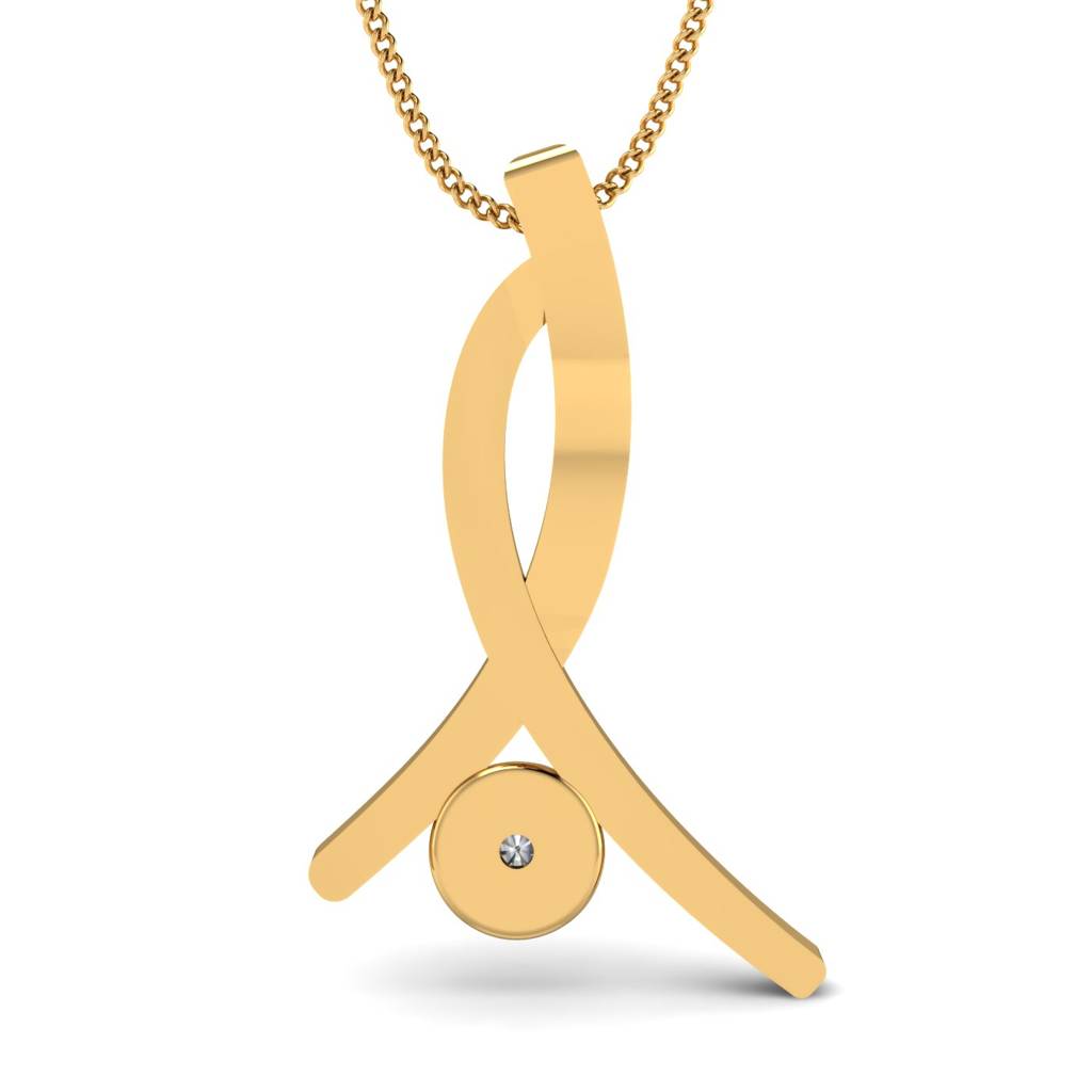 KuberBox 18K Yellow Gold Leo Pendant