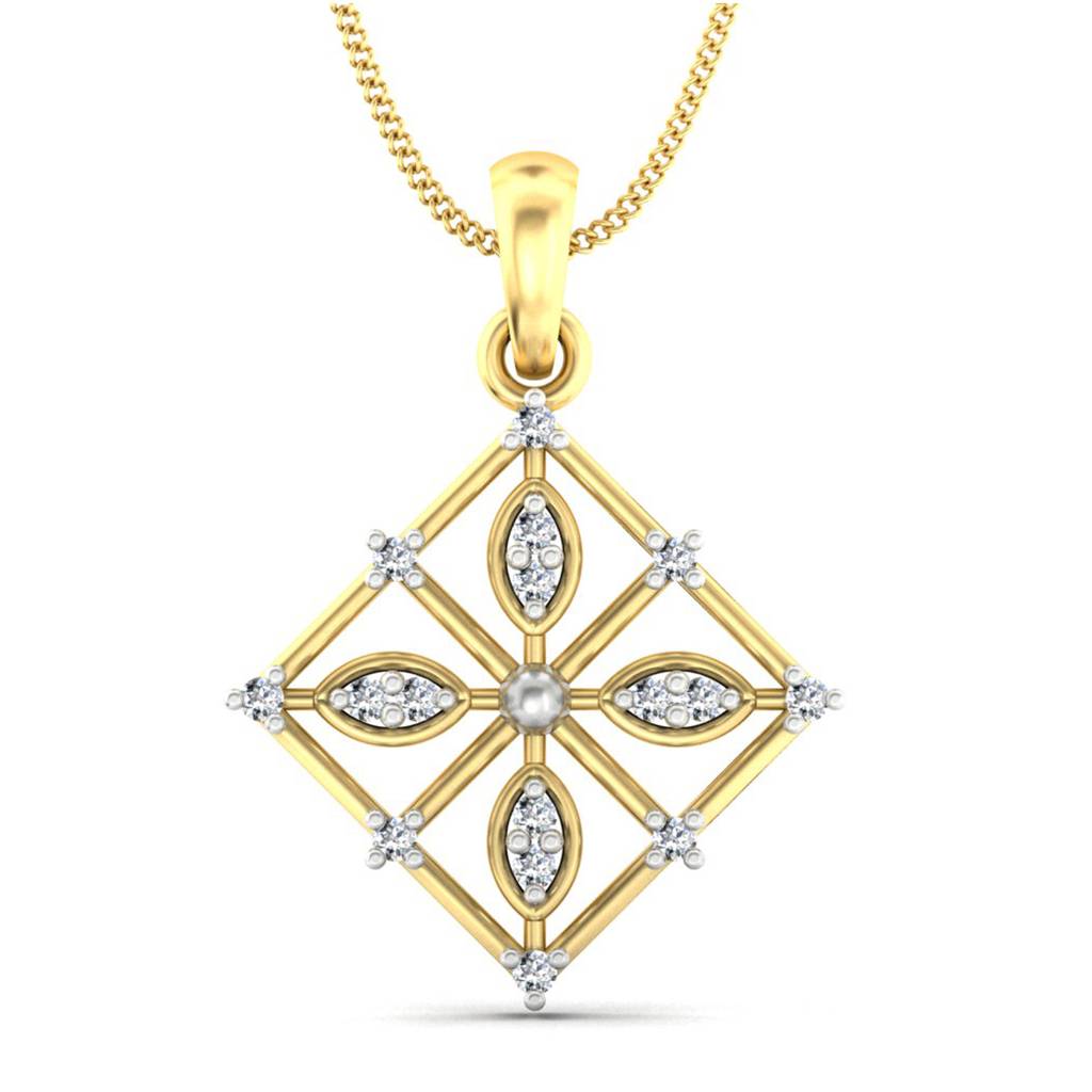 KuberBox 18K Yellow Gold Malako Gold Pendant