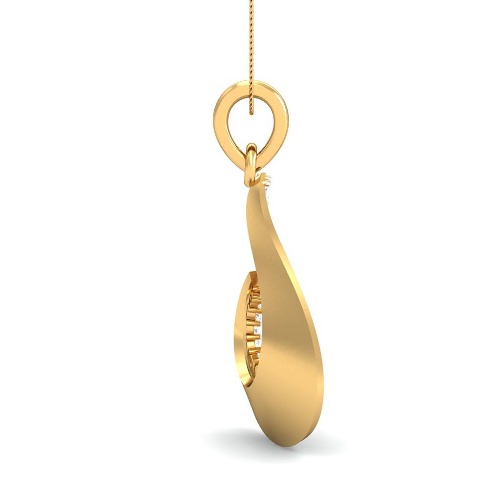 KuberBox 18K Yellow Gold Radiant Glow Pendant