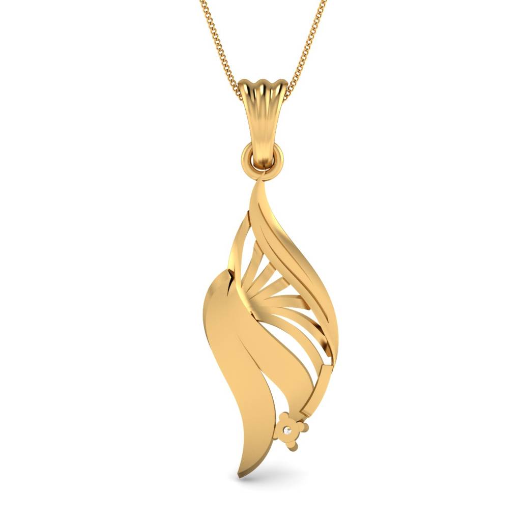 KuberBox 18K Yellow Gold The Lady Love Pendant