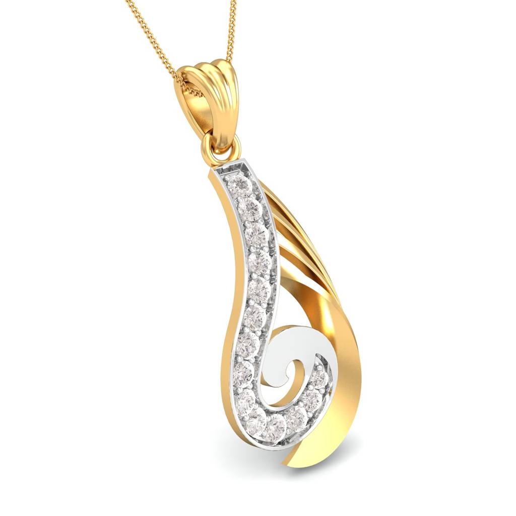 KuberBox 18K Yellow Gold The Ultimate Feel Pendant