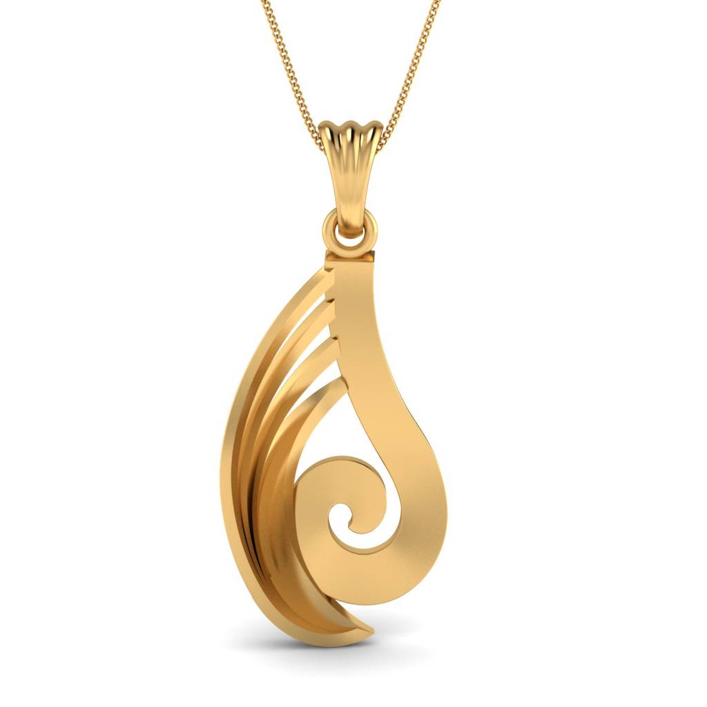 KuberBox 18K Yellow Gold The Ultimate Feel Pendant