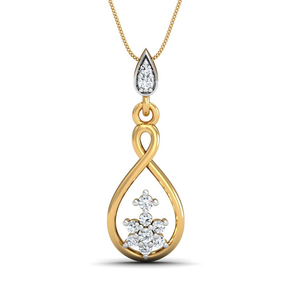 KuberBox 18K Yellow Gold Hotshot Pendant