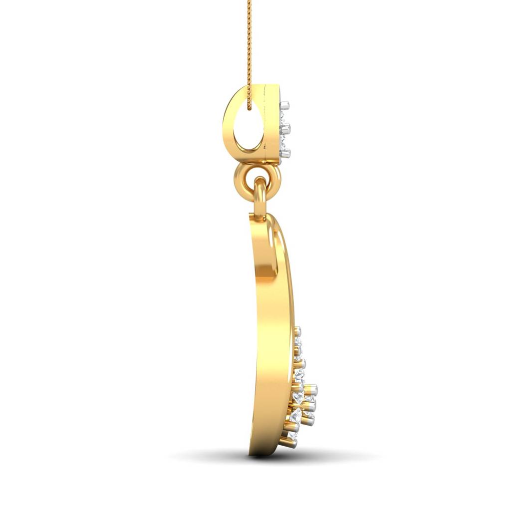 KuberBox 18K Yellow Gold Hotshot Pendant