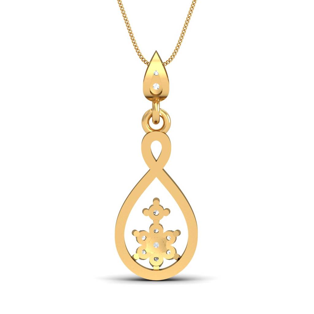 KuberBox 18K Yellow Gold Hotshot Pendant